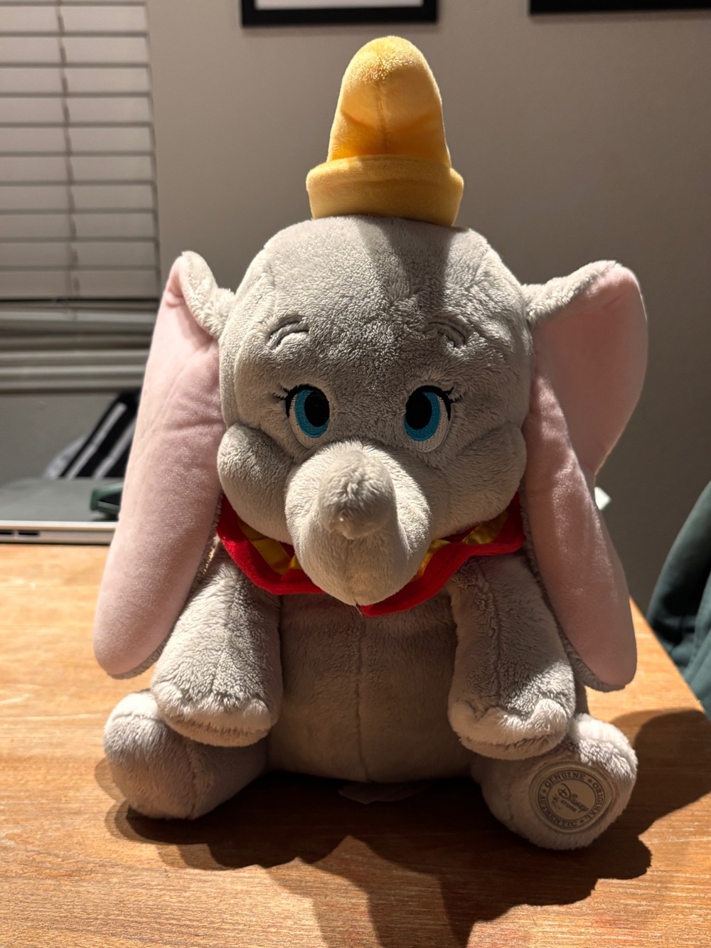 Disney Dumbo Plush with Pink Ears and Gray Body